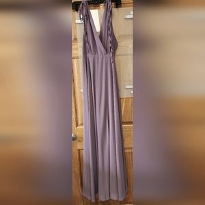 Lulus dusty purple size small full length beautiful layered dress.